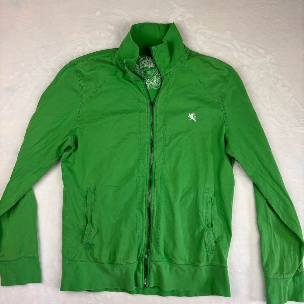 Green Zip-Up Jacket